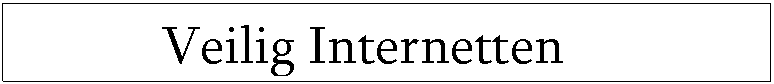 Tekstvak: Veilig Internetten